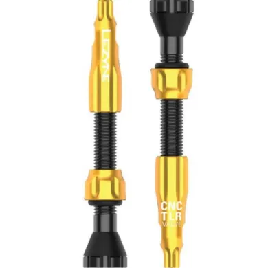 Ніпелі для безкамерки LEZYNE CNC TLR Valve 44 мм Золотистий