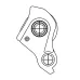 Піввісь / Крюк MERIDA DERAILLEUR HANGER AC UDH AL BLACK W/BOLT Піввісь / Крюк MERIDA DERAILLEUR HANGER AC UDH AL BLACK W/BOLT
