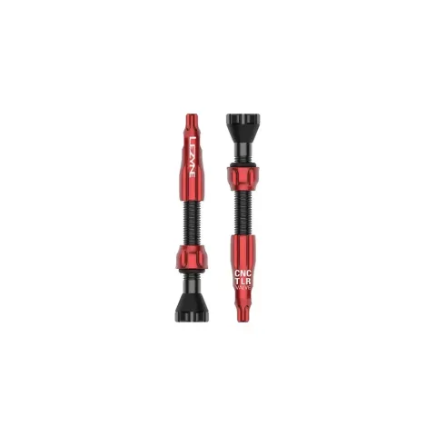 Ніпель для безкамерки LEZYNE CNC TLR Valve 44mm Червоний