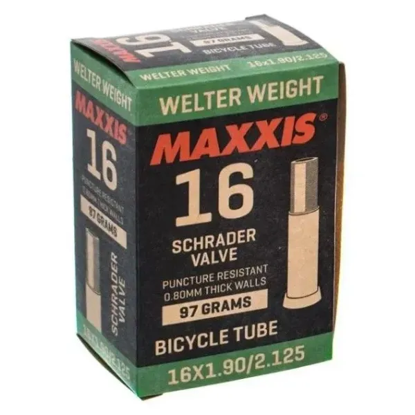 Камера Maxxis Welter Weight 16x1.90/2.125, ніпель Schrader 48 мм