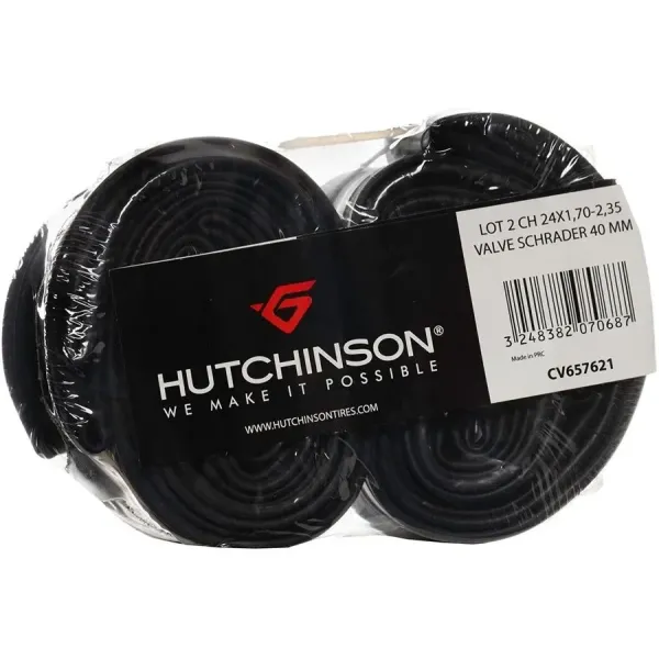 Набір камер HUTCHINSON 24X1.70-2.35 Schrader 40 мм (2 шт.) Набір камер HUTCHINSON 24X1.70-2.35 Schrader 40 мм (2 шт.)