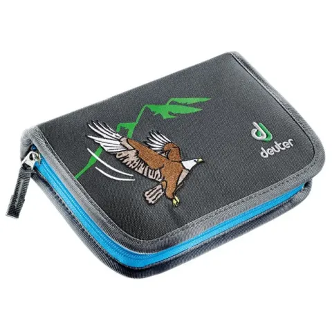 Пенал DEUTER Pencil Box 4032 granite-turquoise з олівцями