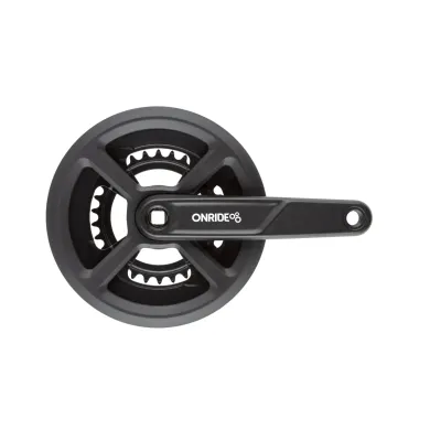 Комплект шатунів ONRIDE Duet 920P, під квадрат, 170 мм, 46-30, 8/9 швидкостей, чорний