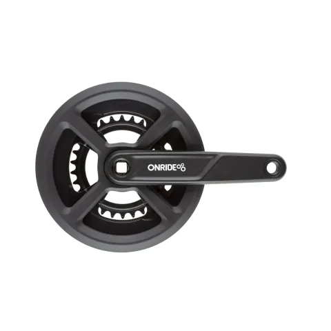 Комплект шатунів ONRIDE Duet 920P, під квадрат, 170 мм, 46-30, 8/9 швидкостей, чорний