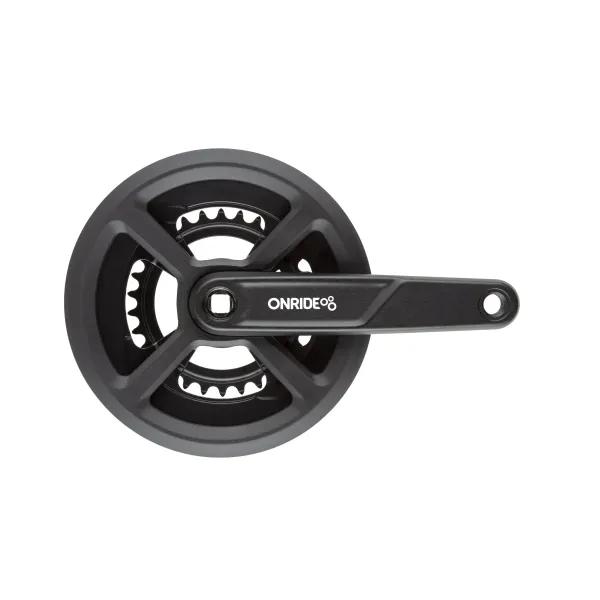 Комплект шатунов ONRIDE Duet 920P, под квадрат, 170 мм, 46-30, 8/9 скоростей, чёрный