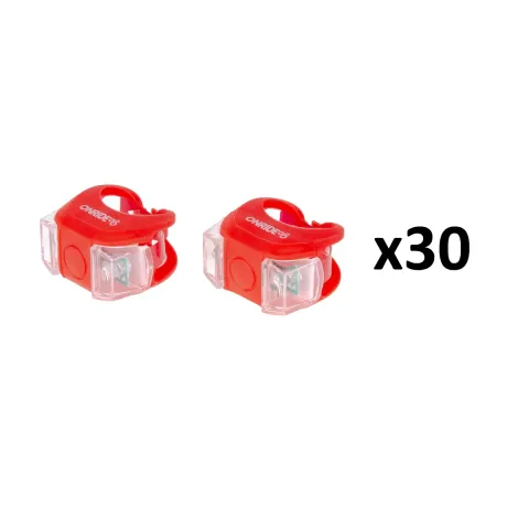 Набор света ONRIDE Dual Classic, силиконовый, красный, 30 шт