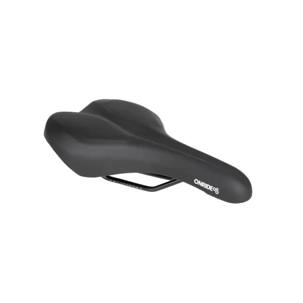 Сідло ONRIDE Stay, сталеві рейки, 278x175 мм, Memory Foam, чорне