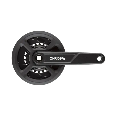 Комплект шатунів Onride Duet 1110P, під квадрат, 170 мм, 36-22T, 11/10/9 шв., чорний