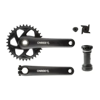 Комплект шатунів Onride Solo Pro 1150, Hollowtech, 170 мм, 34T, Direct Mount, 11 швидкостей, з кареткою