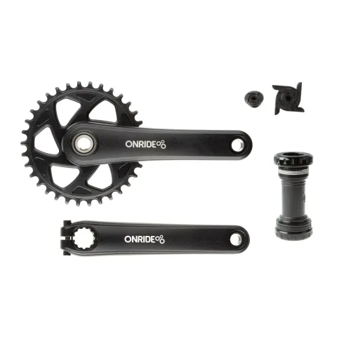 Комплект шатунів Onride Solo Pro 1150, Hollowtech, 170 мм, 34T, Direct Mount, 11 швидкостей, з кареткою