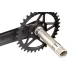 Комплект шатунов ONRIDE Solo Pro 1220, под Hollowtech, 170 мм, 34T, 11/12 скоростей, чёрный