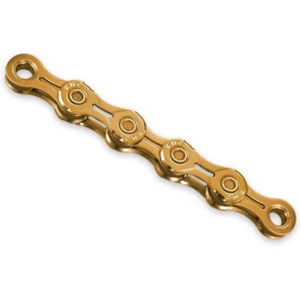 Ланцюг KMC X10EL Ti-N Gold 10 швидкостей, 114 ланок, золотий