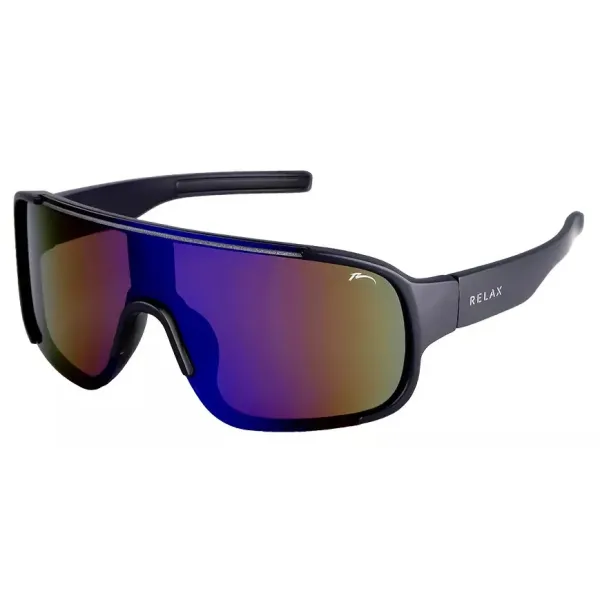Окуляри Relax Star black matt, лінза smoke (Polycarbonate), blue revo, кат. 3