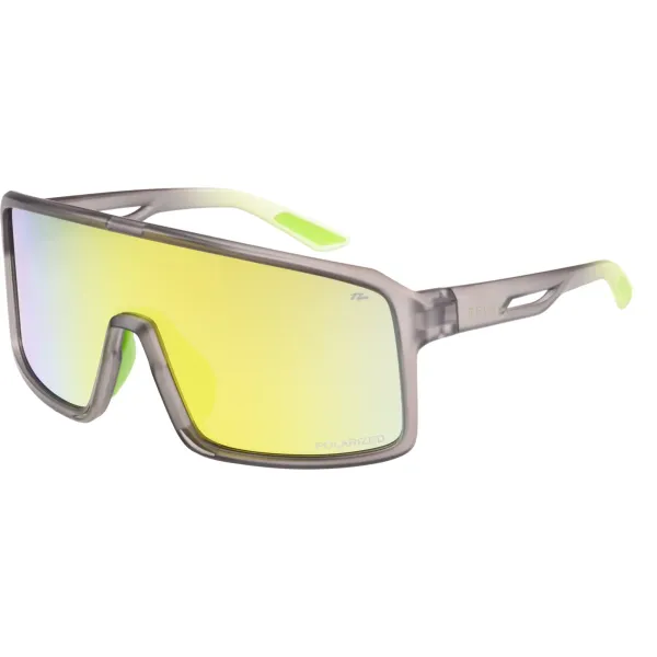 Окуляри Relax Gull сірі матові, лінза brown (Polarized TAC 1,0 мм), yellow revo, кат. 3
