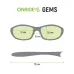 Окуляри дитячі ONRIDE Gems, лінзи димчасті кат. 3 (17%), оправа PC чорна