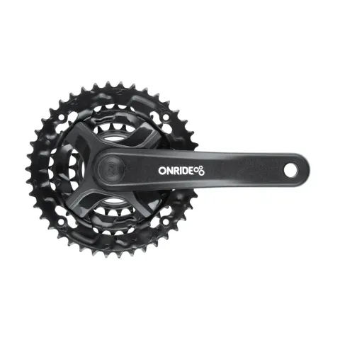 Комплект шатунів Onride Trio 810, квадрат, 170 мм, 42-32-22T, 8/7/6 швидкостей, чорний