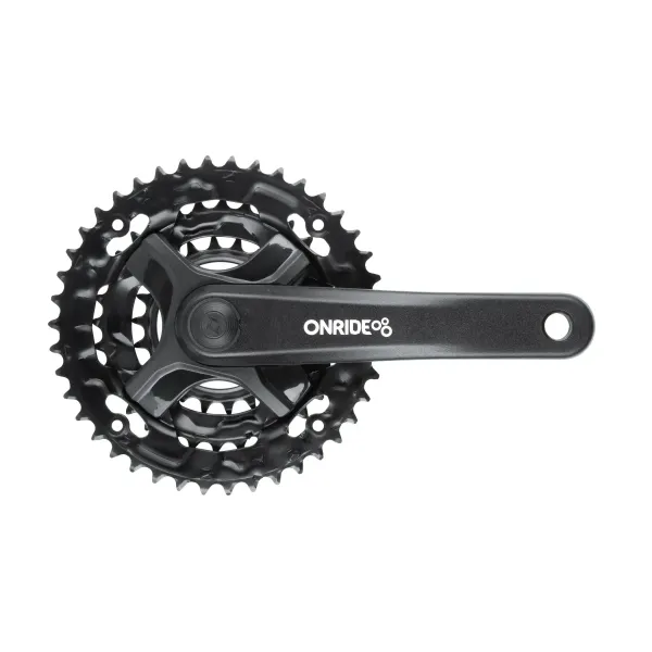 Комплект шатунов Onride Trio 810, квадрат, 170 мм, 42-32-22T, 8/7/6 скоростей, черный