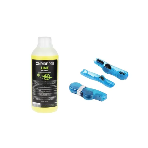 Комплект дегризер ONRIDE PRO Lime 500 мл + мийка ланцюга