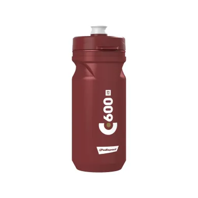 Фляга POLISPORT C600 600 мл бордовий/білий