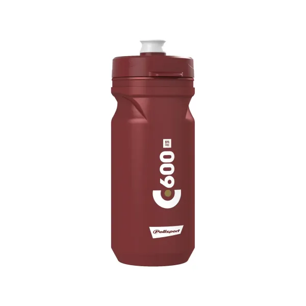 Фляга POLISPORT C600 600 мл бордовый/белый