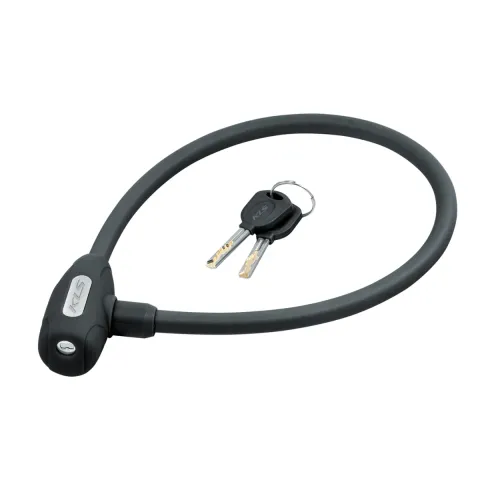 Замок тросиковый KLS Jolly 12x650 мм черный