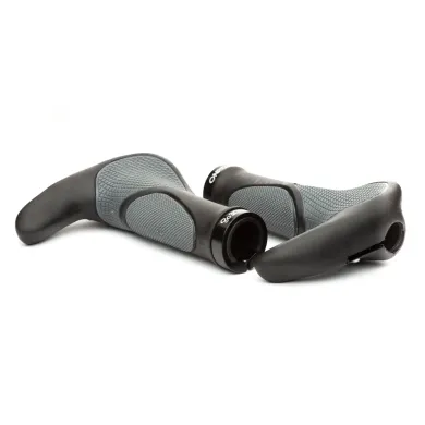 Гріпси Onride HornGrip30 ергономічні з ріжками 140 мм чорний/сірий