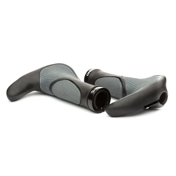 Гріпси Onride HornGrip30 ергономічні з ріжками 140 мм чорний/сірий Гріпси Onride HornGrip30 ергономічні з ріжками 140 мм чорний/сірий