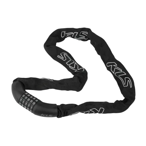Велосипедный замок KLS Chainlock 6, кодовый, 6x1000 мм, черный