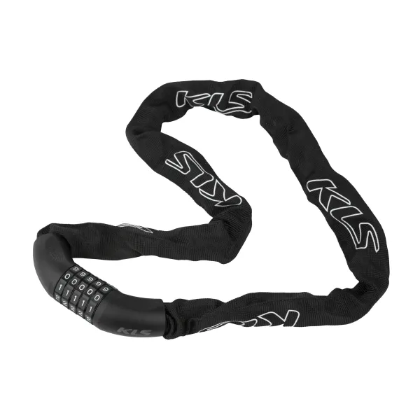 Велосипедный замок KLS Chainlock 6, кодовый, 6x1000 мм, черный