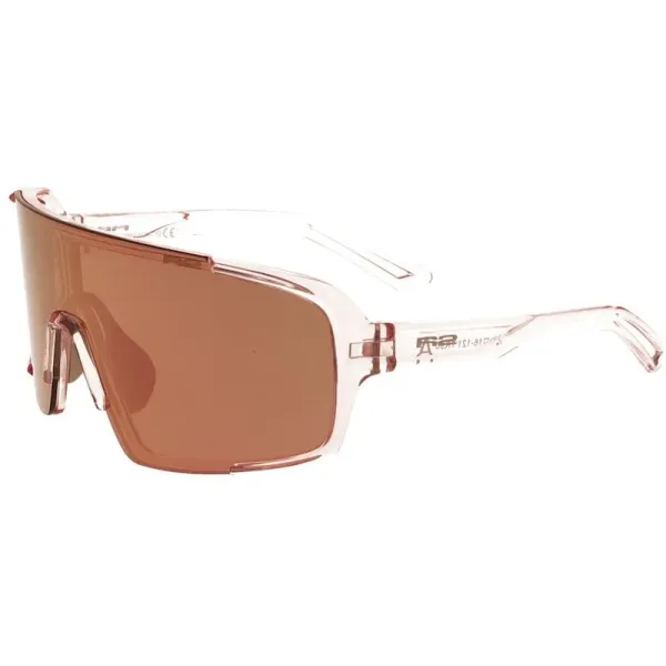 Окуляри R2 IMPULSE pink (TR90), лінза brown, покриття rose gold full revo, кат. 2, арт. AT028D