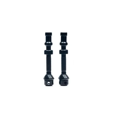 Бескамерный ниппель Stan's NoTubes Universal+ Valves, Presta, 35 мм, алюминий, пара, чёрные