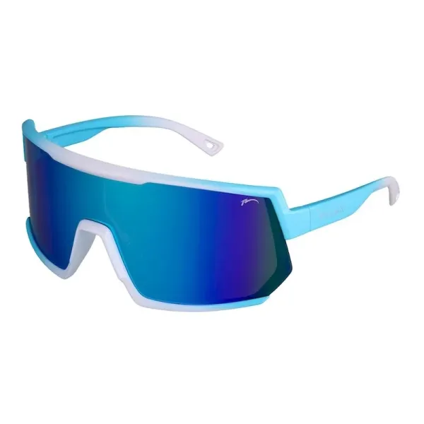 Очки Relax Lantao, оправа blue/white shiny, линза smoke (PC), покрытие ice blue revo, кат. 3