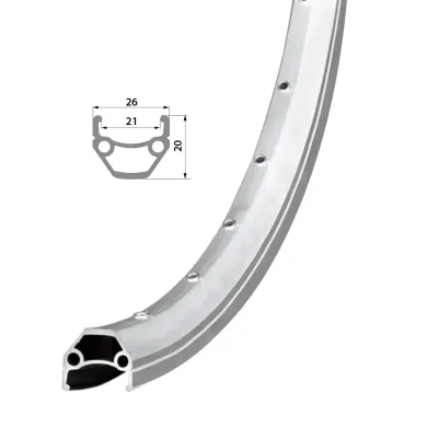 Обод Remerx HIT 21 RX 4521 26'' 559x21 32 отверстия AV пистонированный серебристый анодированный V-Brake CNC