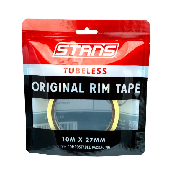 Лента для бескамерных ободьев Stan's NoTubes Original Rim Tape, 27 мм, 10 м