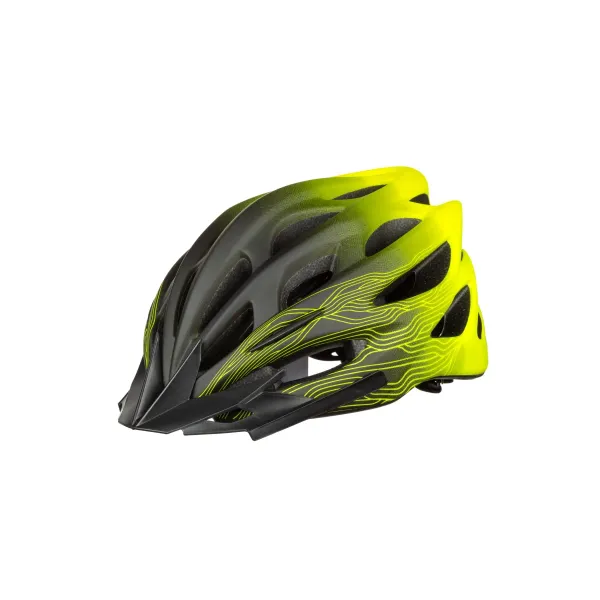 Шлем Onride Mount, матовый черный-желтый неон, L (58-61 см)