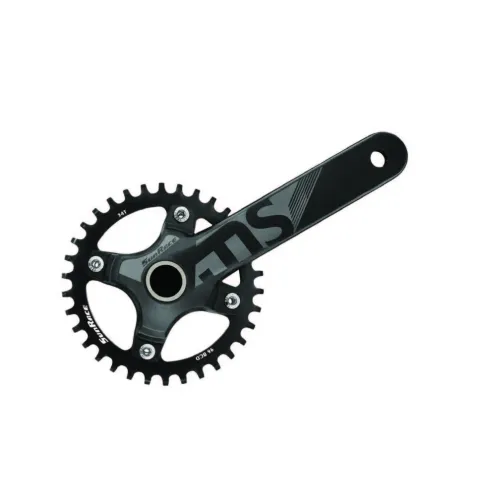 Комплект шатунів SunRace FCMS0V Hollowtech, вісь 24 мм, 175 мм, 34T, 96BCD, 11/10/9 швидкостей, чорний