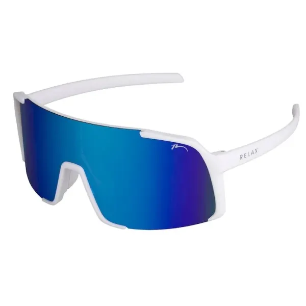 Окуляри Relax Dingo white matt, лінза smoke (PC), ice blue revo, кат. 3
