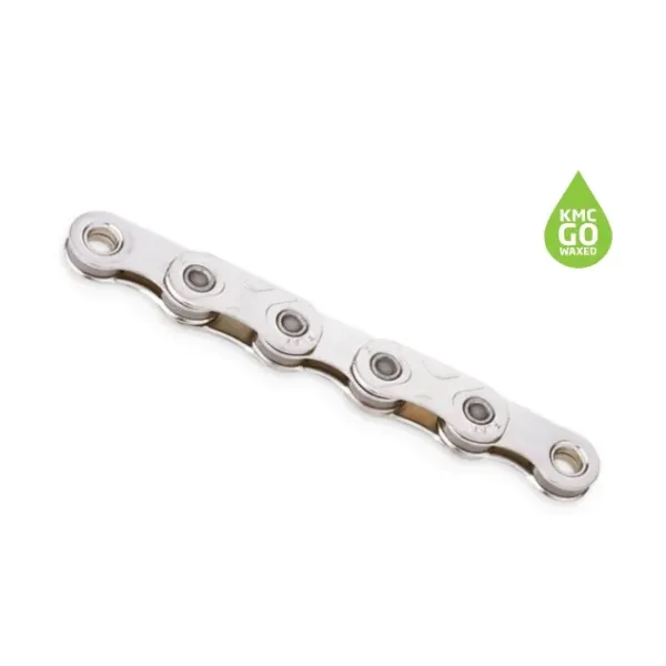 Цепь KMC X Flat Silver 12/13 скоростей, 126 звеньев + замок