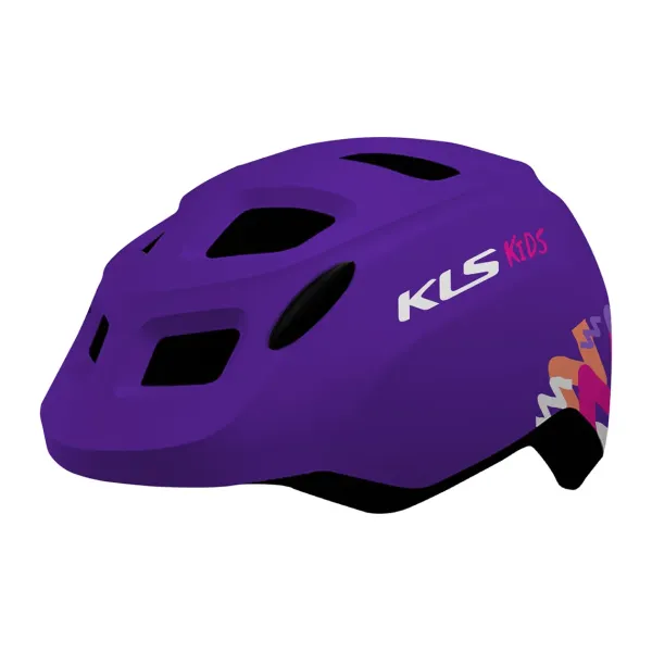 Детский шлем KLS Zigzag 022 S (50-55 см), фиолетовый