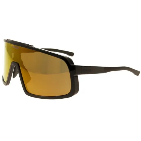 Окуляри R2 REVEL black (TR90), лінза brown, покриття gold full revo, кат. 3