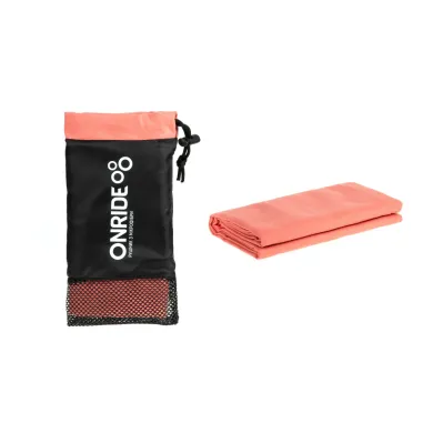 Рушник з мікрофібри ONRIDE Wipe 5 корал (100х50) у чохлі