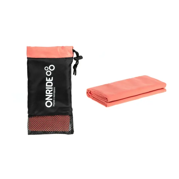 Полотенце из микрофибры ONRIDE Wipe 5 коралл (100х50) в чехле Полотенце из микрофибры ONRIDE Wipe 5 коралл (100х50) в чехле