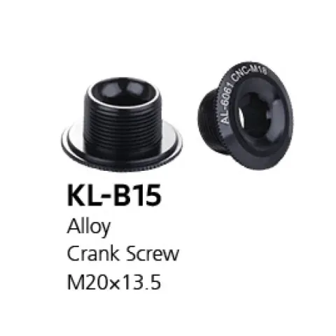 Болт лівого шатуна Kenli KL-B15, алюміній, M20x13,5 (Hollowtech)
