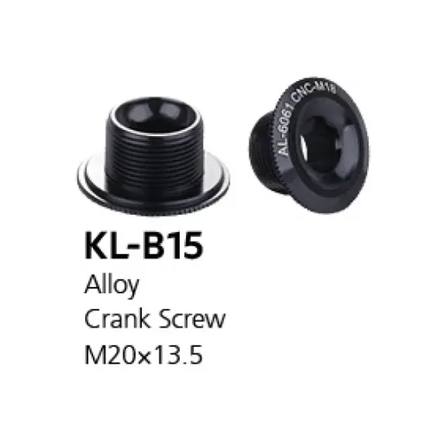 Болт левого шатуна Kenli KL-B15, алюминий, M20x13,5 (Hollowtech)