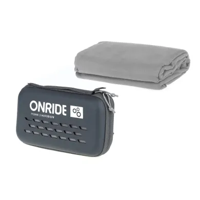Рушник з мікрофібри ONRIDE Wipe 100х50 см, сірий, у кейсі