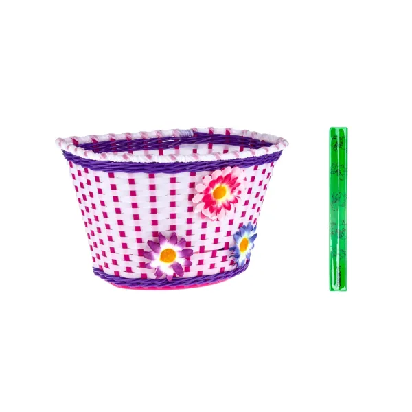 Корзина детская на руль ONRIDE Funky пластиковая белая
