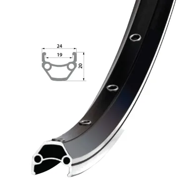 Обод Remerx DRAGON LINE RX 719, 26'', 32 отверстия, AV, черный анодированный