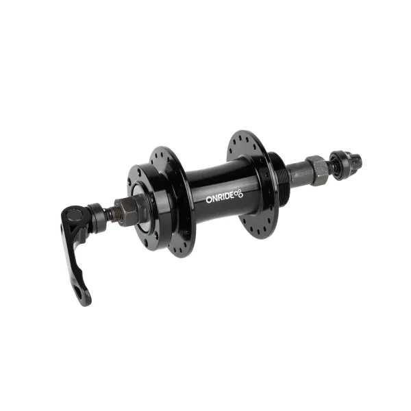 Задня втулка Onride Hub 10R, 36 отворів, диск 6 гвинтів, тріскачка, 135 QR, чорна