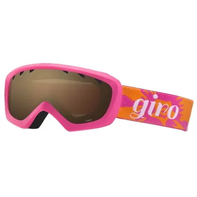 Маска гірськолижна Giro Chico magenta-flame flowers amber rose 40%