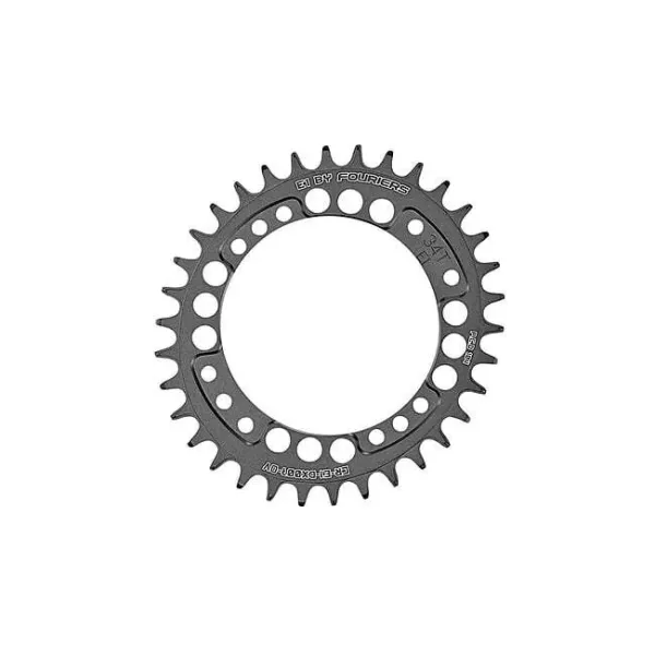 Зірка передня Fouriers DX007 E1 Full CNC NW Oval pcd104 алю 34Т